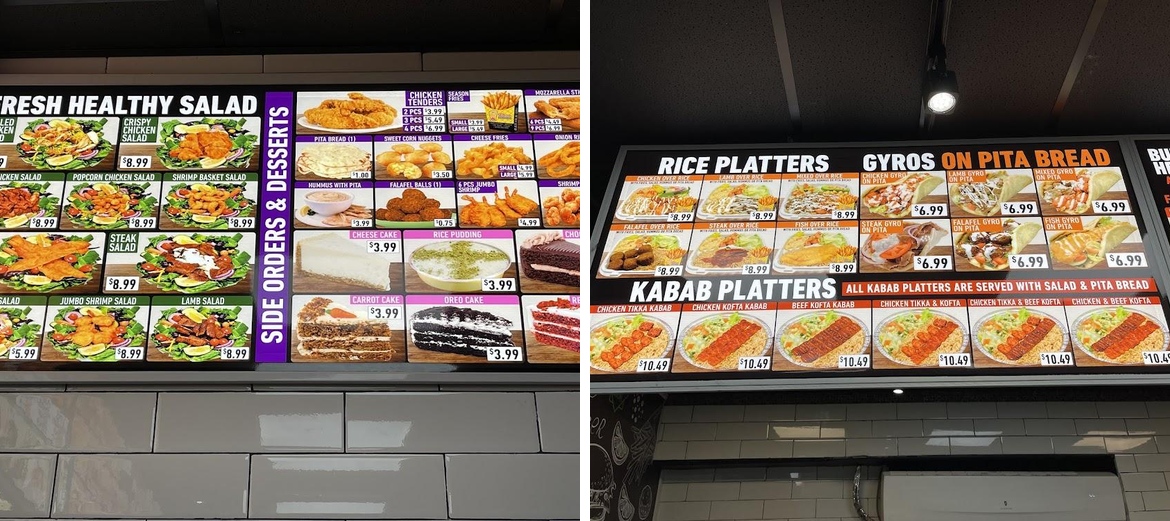 Blaze Halal Grill Menu